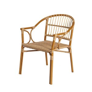 Ghế ăn ngoài trời khung nhôm đan mây nhựa, phong cách hiện đại