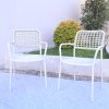 Ghế sân vườn khung nhôm đan dây rope hiện đại ngoài trời
