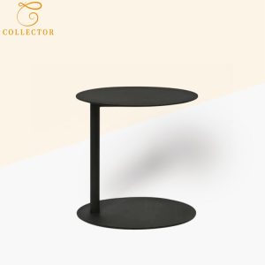 Bàn trà ngoài trời nhôm sơn tĩnh điện màu đen, thiết kế tối giản hiện đại