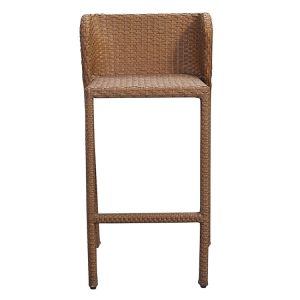 Mặt trước ghế bar giả mây ngoài trời, lưng tựa cong nhẹ