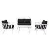 Bộ ghế sofa ngoài trời 4 chỗ, thiết kế tối giản sang trọng