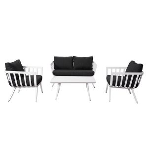 Bộ ghế sofa ngoài trời 4 chỗ, thiết kế tối giản sang trọng