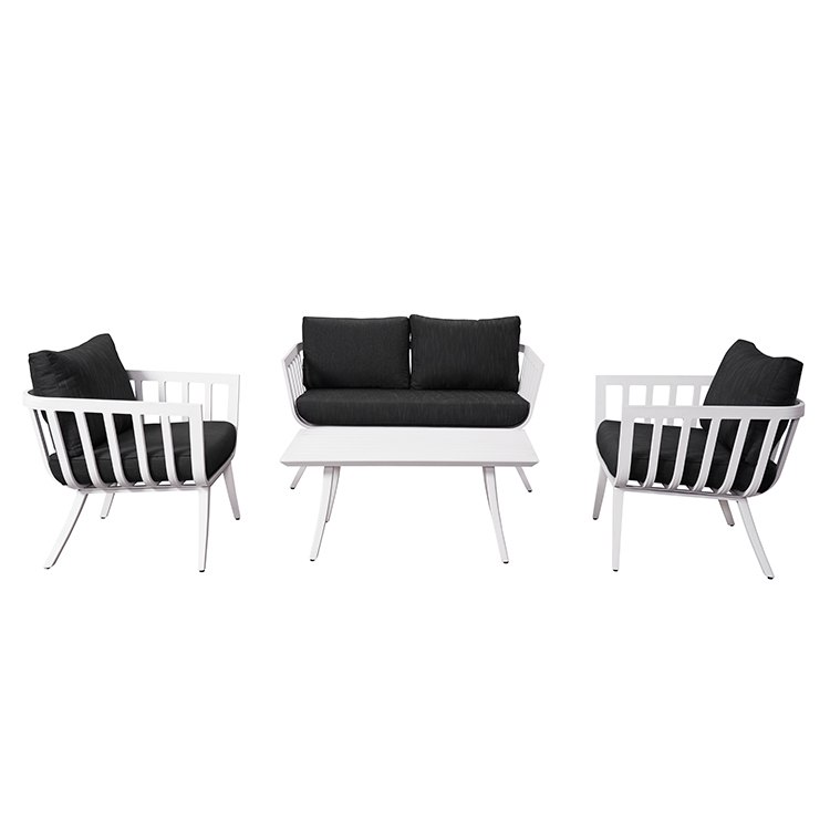Bộ ghế sofa ngoài trời 4 chỗ, thiết kế tối giản sang trọng