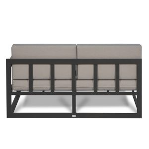 Mặt sau sofa sân vườn khung nhôm sơn tĩnh điện chắc chắn