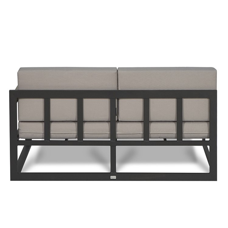 Mặt sau sofa sân vườn khung nhôm sơn tĩnh điện chắc chắn