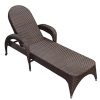 Ghế sun lounger giả mây nhìn từ trên xuống, phù hợp sân vườn, hồ bơi