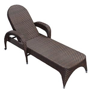 Ghế sun lounger giả mây nhìn từ trên xuống, phù hợp sân vườn, hồ bơi