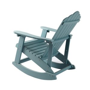 Ghế Adirondack nhựa giả gỗ xanh lam nhìn từ phía sau