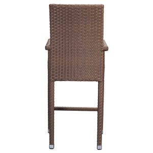 Mặt sau ghế bar giả mây ngoài trời, thiết kế chắc chắn