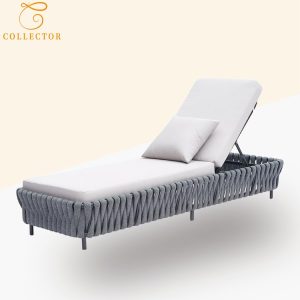 Ghế tắm nắng ngoài trời phong cách hiện đại, nệm dày êm ái