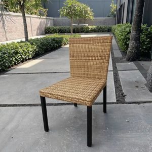 Ghế giả mây sân vườn, thiết kế tối giản, dễ phối cảnh