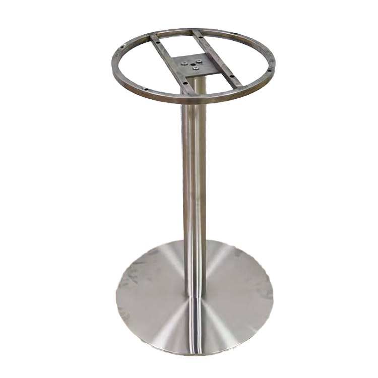 Khung chân bàn inox tròn, chắc chắn, phù hợp cho mặt bàn tròn