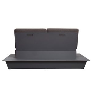 Mặt sau sofa đôi ngoài trời, khung nhôm sơn tĩnh điện chắc chắn
