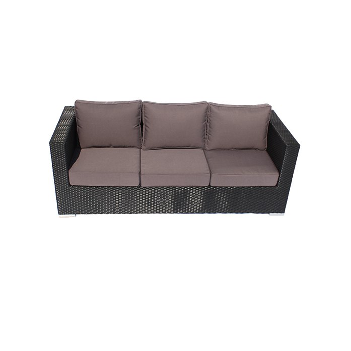 Sofa ba giả mây nhìn từ trên xuống, thiết kế rộng rãi, nệm êm