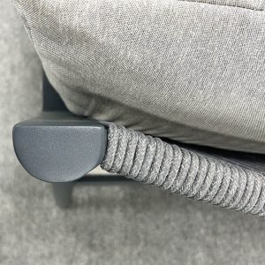 Cận cảnh chi tiết đan dây rope trên khung nhôm ghế sofa ngoài trời