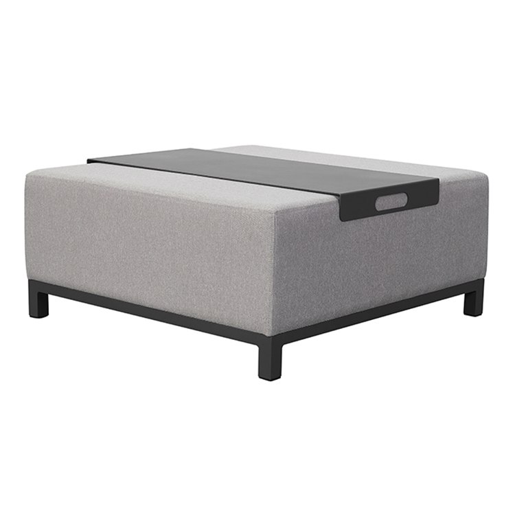 Bàn trà sofa ngoài trời, mặt nhôm sơn tĩnh điện, thiết kế hiện đại