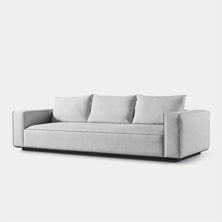 Sofa ngoài trời khung nhôm, nệm dày, thiết kế vuông vức sang trọng