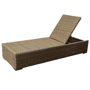 Ghế tắm nắng ngoài trời giả mây, không nệm, chụp nền trắng