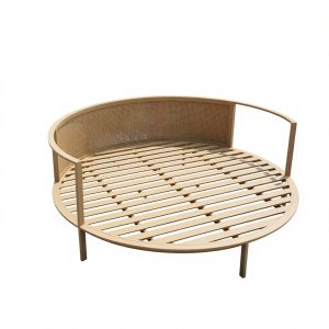 Khung nhôm sơn tĩnh điện, dạng nan chắc chắn, không nệm