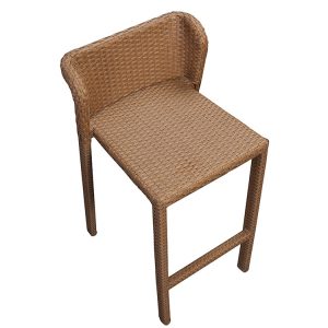 Góc nhìn trên xuống ghế bar ngoài trời, mặt ngồi rộng rãi