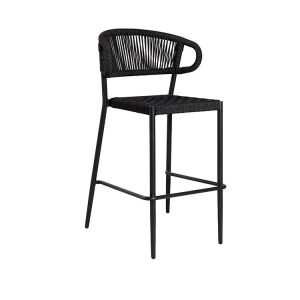 Góc chéo ghế bar ngoài trời dây rope, phù hợp quán bar sân vườn