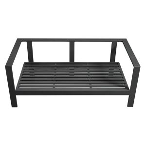 Khung sofa đôi nhôm sơn tĩnh điện, không có nệm, dạng nan ngang